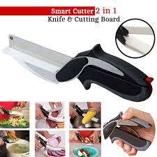 2017 Kitchen Clever Smart Cutter 2 in 1 Knife Cutting Board