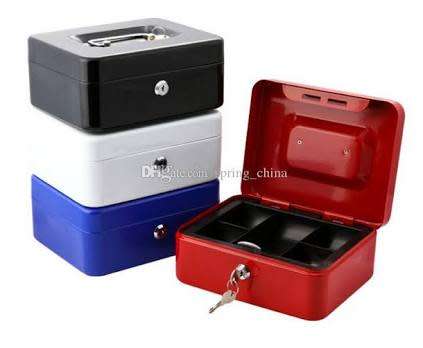 METAL CASH BOX.
