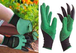 GARDENING GLOVE WITH CLAWS