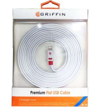GRIFFIN FLAT USB CABLE 3metres