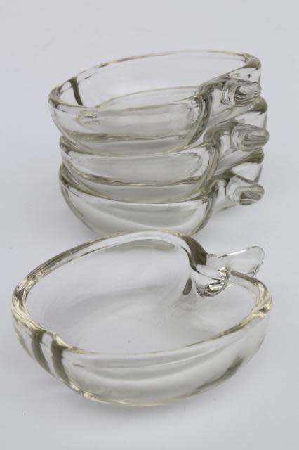SET OF 6 APPLE  SHAPED DESSERT BOWLS