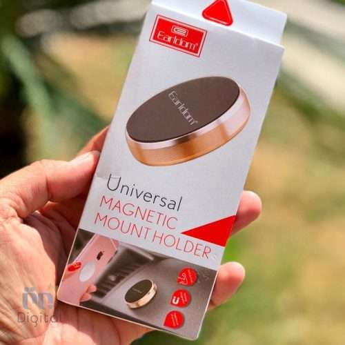 Earldom Magnetic Suction Bracket With Car Dash Mount Black