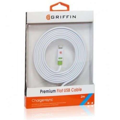 GRIFFIN FLAT (IPHONE) CABLE 3metres