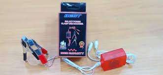 12 Volt Battery DC Solar Mobile Phone Charger Adapter + USB Battery Clamp + Power Cable