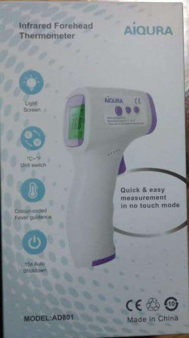 Infrared thermometer non contact.1 second accurate temperature. Detects high fever