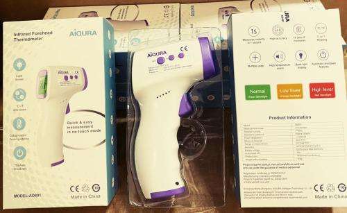 Infrared thermometer non contact.1 second accurate temperature. Detects high fever