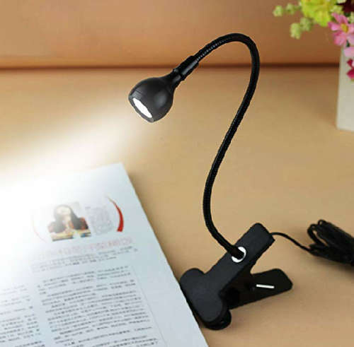 USB Flexible Reading LED Light Clip-on Bedside Lamp