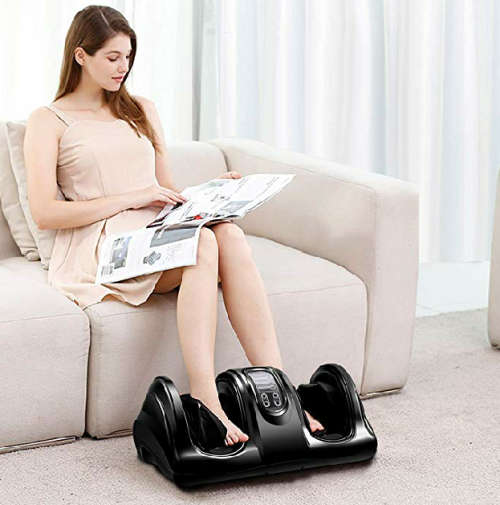 Foot Massager Kneading and rolling legs Calf Ankle with remote