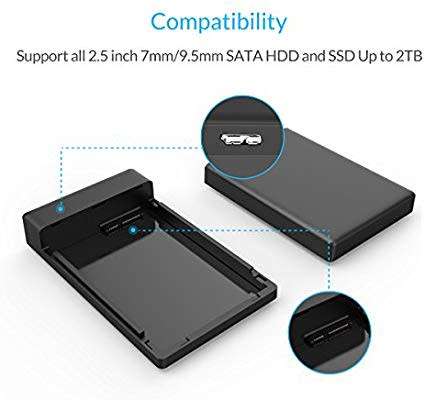 USB3.0 2.5 inch SATA External hard drive Enclosure