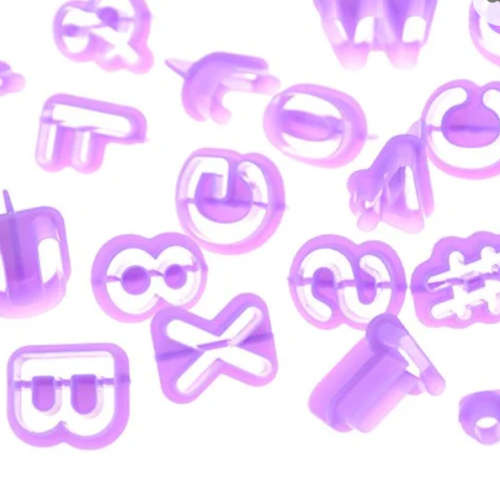 40 Pcs fondant Alphabets cutter for cake decoration
