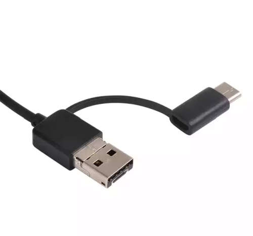3 in 1 Semi-rigid Micro USB Type C endoscope Borescope waterproof pipe snake camera