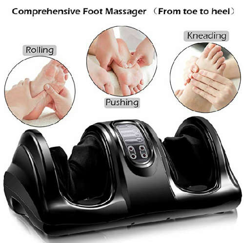 Foot Massager Kneading and rolling legs Calf Ankle with remote