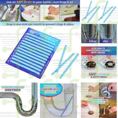 drain cleaning sticks