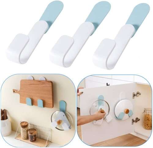 Rotating pot lid holder