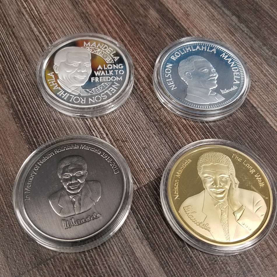 Nelson Mandela 4 Coin Set 1oz Uncirculated