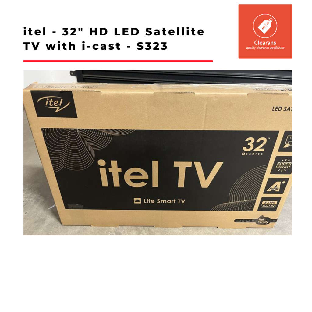 itel - 32 inch HD LED Satellite TV with i-cast - S323