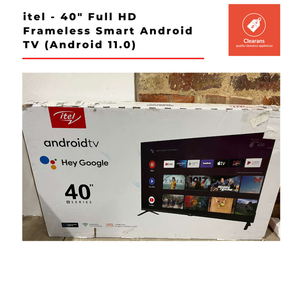 itel TV - 40 inch Full HD Frameless Smart Android TV (Android 11.0)