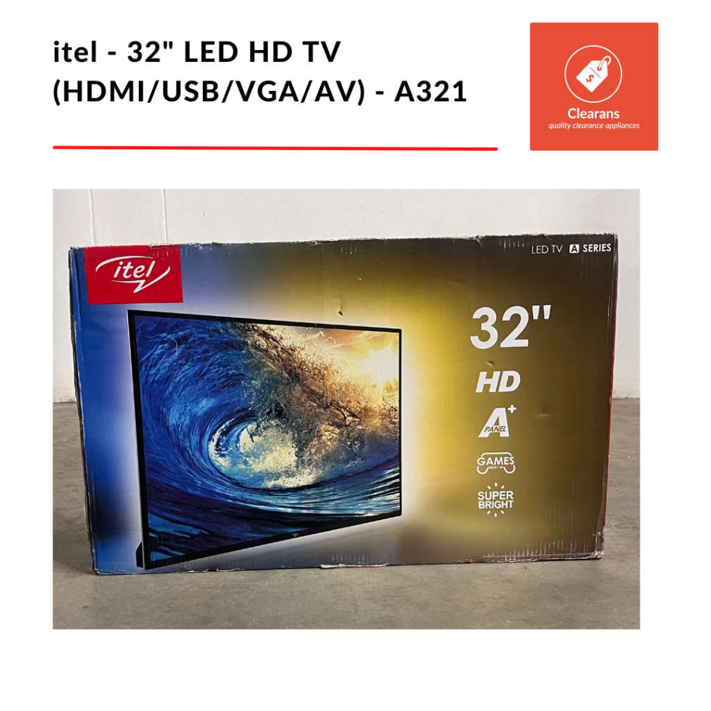 itel - 32 inch  LED HD TV (HDMI/USB/VGA/AV) - A321