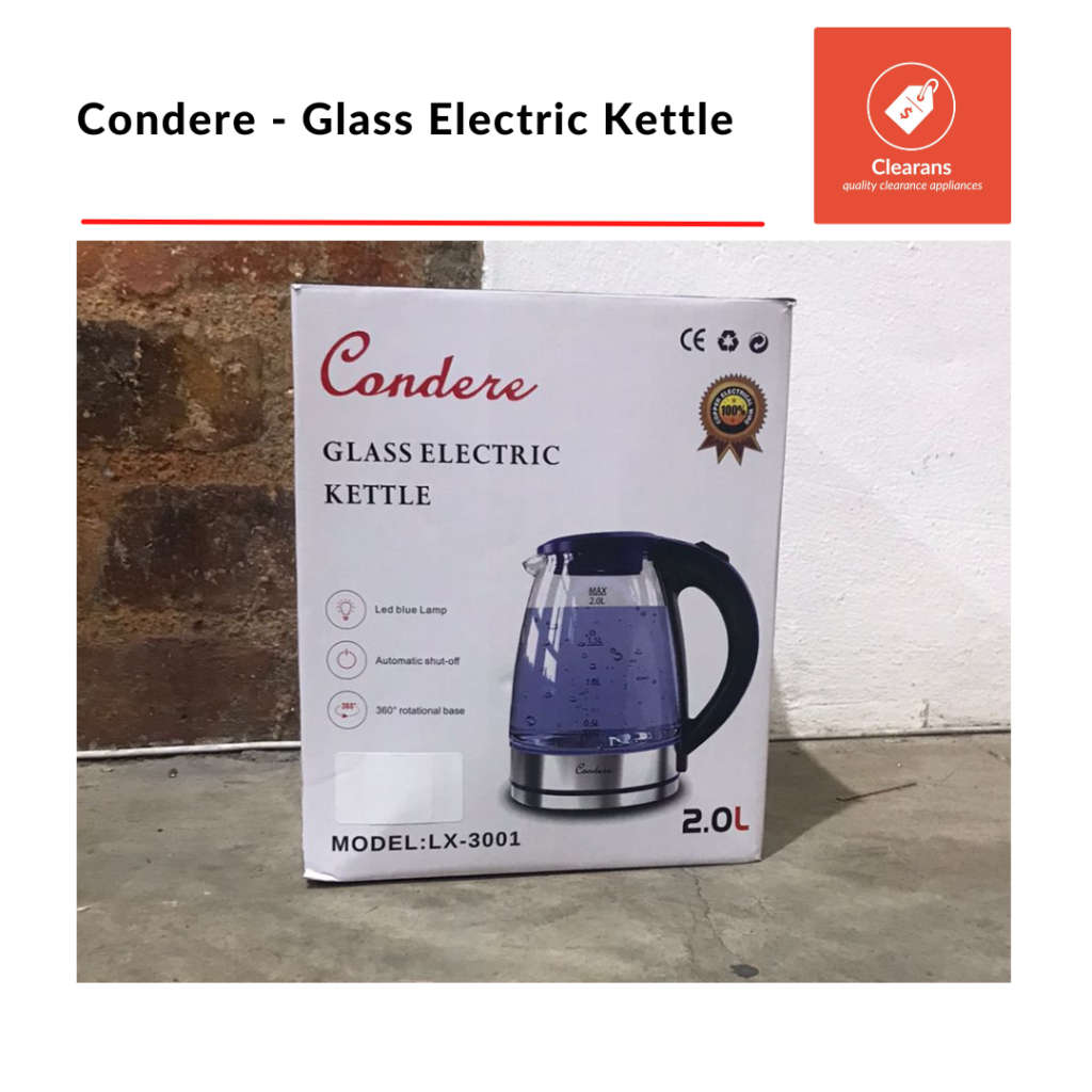 Condere - 2.0L Electric Glass Kettle - LX-3001