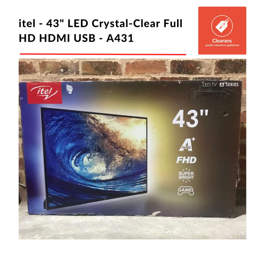 itel - 43" LED Crystal-Clear Full HD HDMI USB - A431