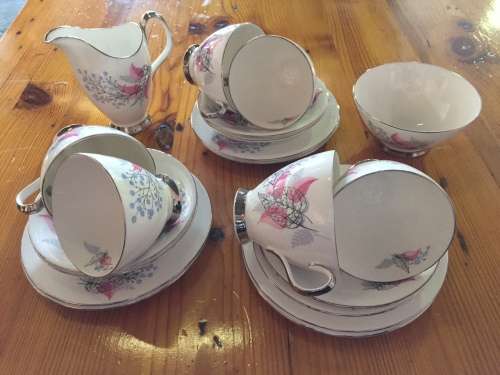 Royal Albert Fancy Free Vintage China Tea Set c.1950s