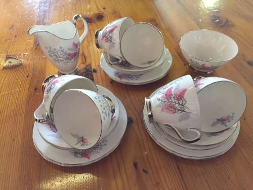 Royal Albert Fancy Free Vintage China Tea Set c.1950s