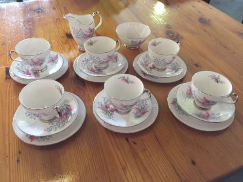 Royal Albert Fancy Free Vintage China Tea Set c.1950s