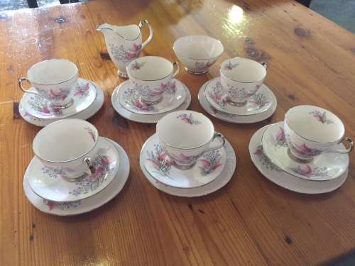 Royal Albert Fancy Free Vintage China Tea Set c.1950s