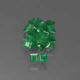 0.30ct Emeralds lot Princess cut 10 pc side stones WOW Green 100% Natural Mined