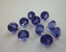 1.60ct Jewellers lot!!! Round Facet Blue AAA TANZANITE 40 pcs  100% Natural untreated