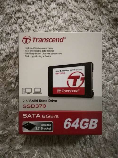 Sealed 64GB Transcend SSD