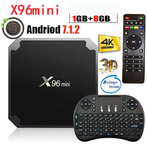 X96 Mini Smart t.v Box With Wireless Keyboard 1gig/8gig