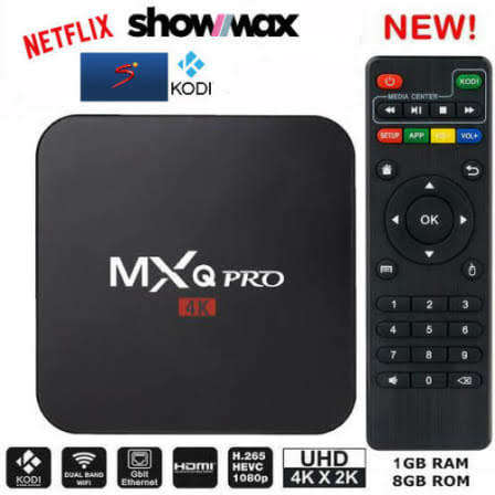 MXQ PRO 4K SMART ANDROID BOX 1GB + 8GB