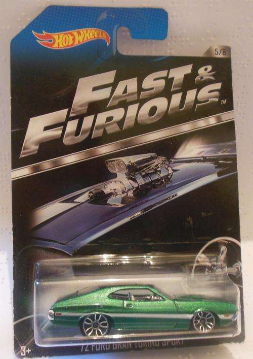 HOT WHEELS FAST & FURIOUS 1972 FORD GRAN TORINO SPORT