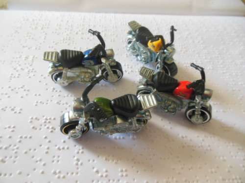 HOT WHEELS 4 x HONDA Z50 MONKEY BIKES - red/yellow/blue/green