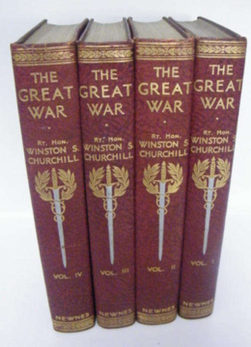 The Great War by Winston Churchill - Complete!!! with  volumes 1 - 4 - Published 1933