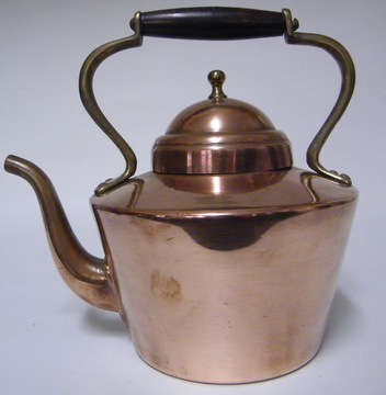 Exquisite Kettle - Brass, Wood and Copper Plating