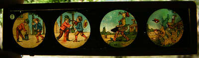 5 x Magic Lantern Glass Children's Slide (15x4cm)