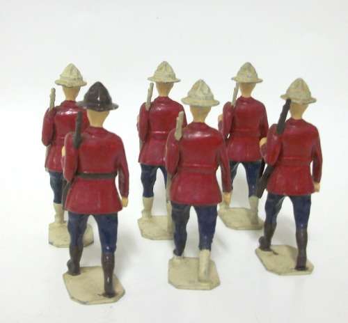6 Lead Soldiers - Royal Canadian Mounted Police