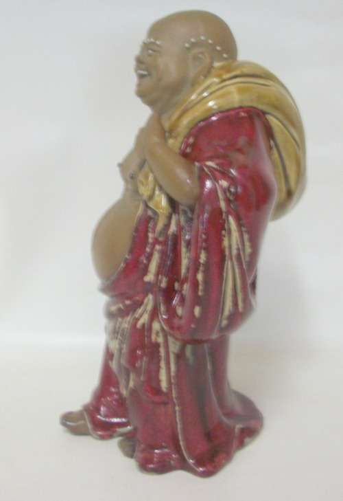 Large Ceramic Buddha with markings - Damage Free! - 30 cm tall, 2.3kg