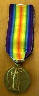 WW1 Victory Medal (South African one with Bilingual Inscription)- R1 N/R