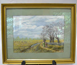 Boatwright - Original Watercolour, signed, framed - Lovely!