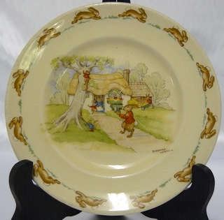Royal Doulton - Bunnykins Plate - Signed by Barbara Vernon! R1 N/R!!!