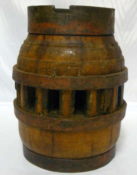 Heavy OX WAGON  Wheel Hub - Wood and Metal - Rare and Collectible! Madness R1 N/R!!!