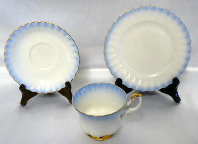 Royal Albert Bone China (Rainbow) Tea Trio (Blue) - Madness R1 N/R!!!