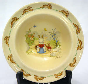Royal Doulton - Bunnykins Bowl - Signed by Barbara Vernon! R1 N/R!!!