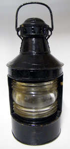 Nautical Light Casing with convex glass lens - Rare and Collectible!!!