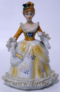 Pretty Dresden-Style Porcelain Figure - Lovely! Crazy R1 N/R!!!