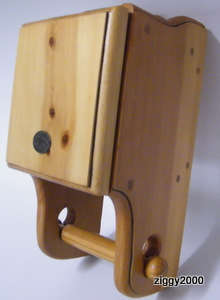Cypress Wooden Toilet Roll Holder