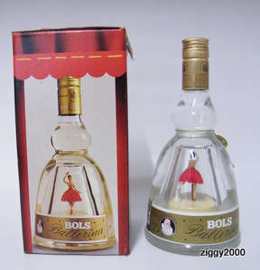 Bols Ballerina - Musical Bottle with dancing ballerina, Sealed in original Box- Collectible!